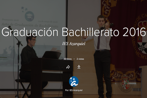 Fotos de la Graduación de 2º de Bachillerato 2016