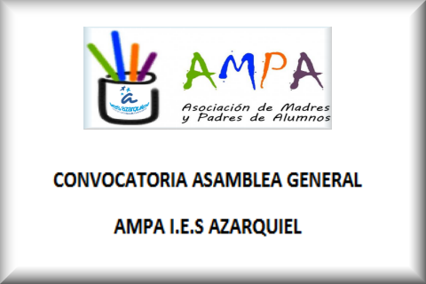 CONVOCATORIA ASAMBLEA GENERAL AMPA
