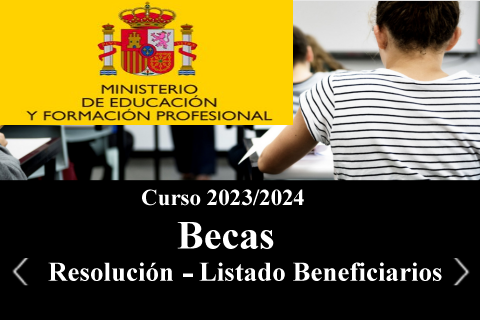 RESOLUCIÓN Y LISTADO DE BENEFICIARIOS DE BECA 23-24.