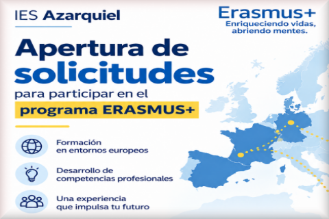 NUEVA CONVOCATORIA ERASMUS+. SOLICITUDES.